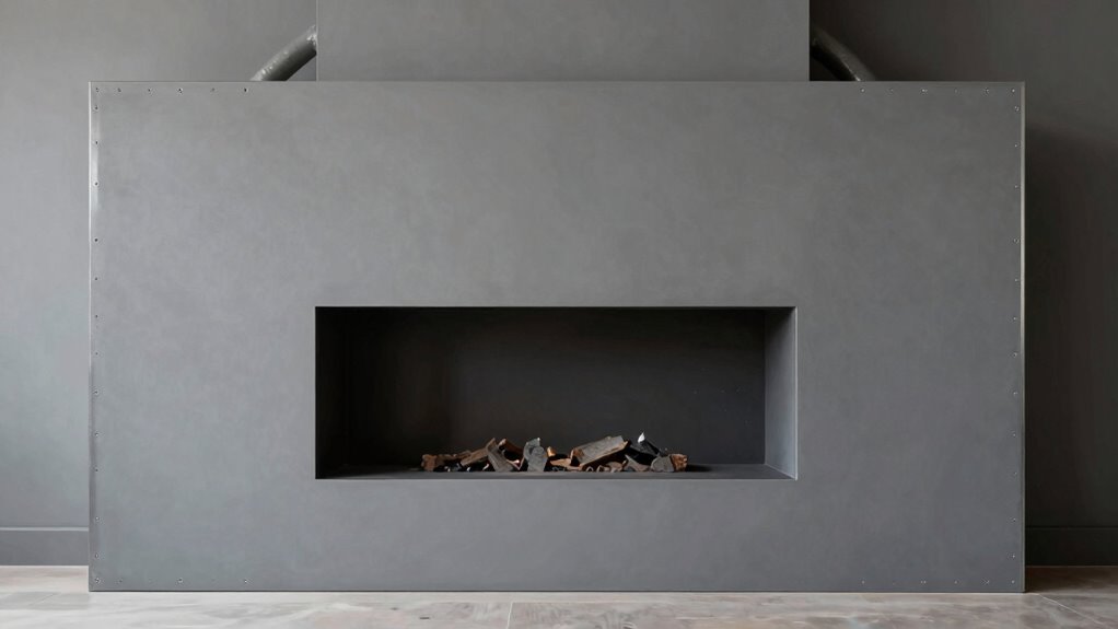 wall fireplace clearance guidelines