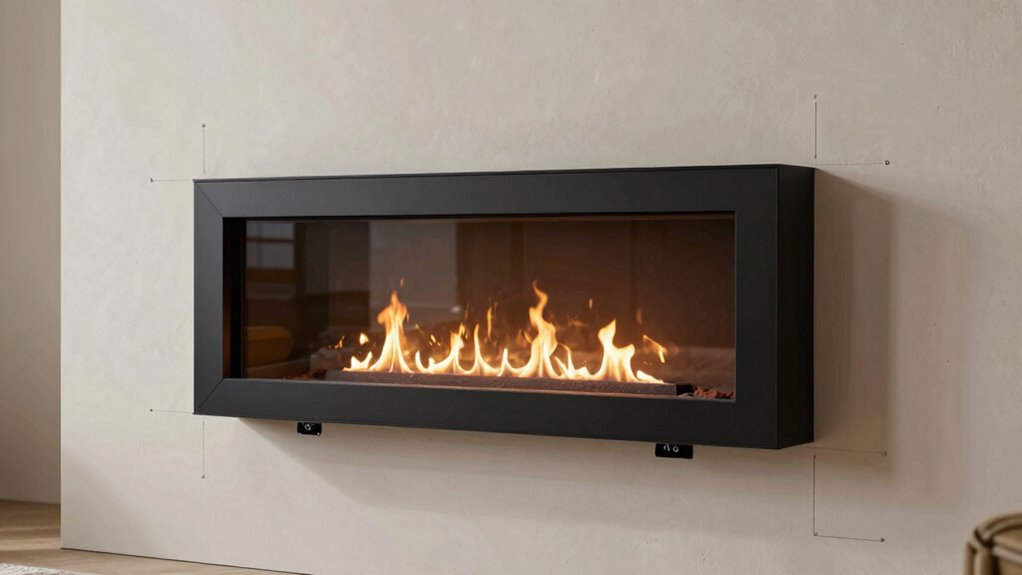 wall mounted fireplace venting options