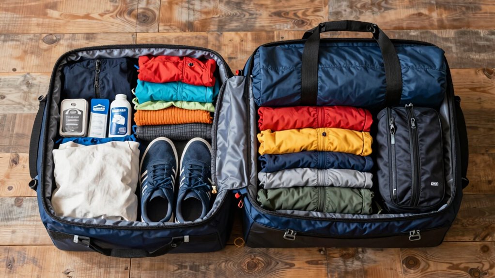 weekender bag capacity details