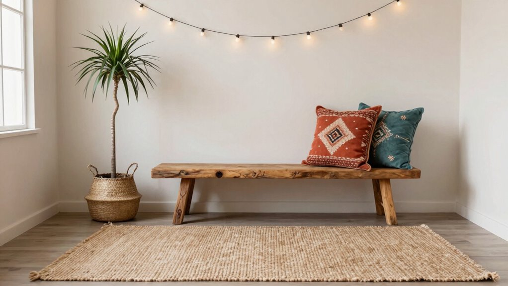 balance through color and texture