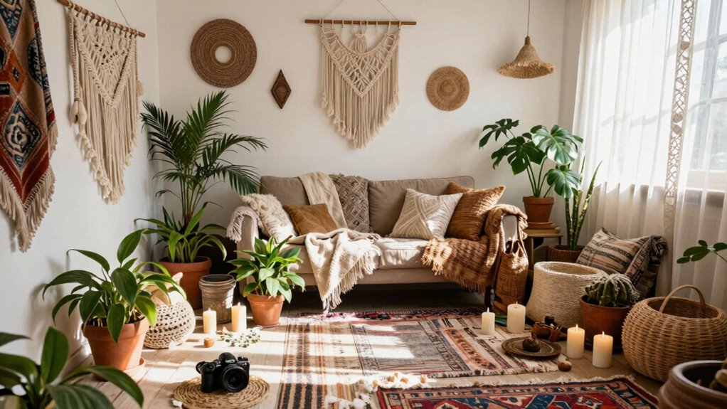 balanced intentional boho decor