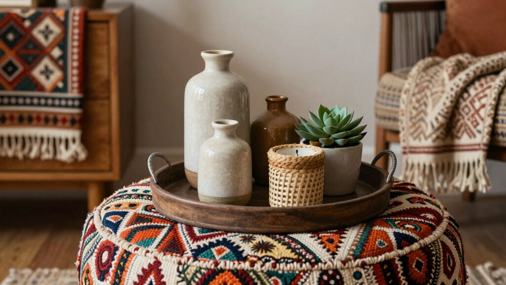 boho tray styling tips