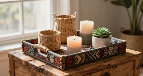boho tray styling tips