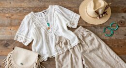 casual boho white style