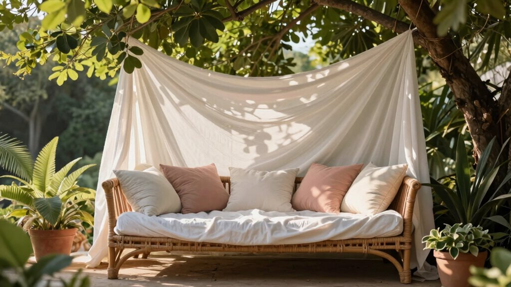 comfortable outdoor lounging