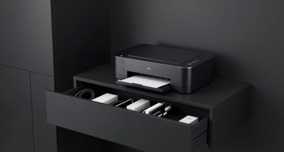 concealed printer storage solutions