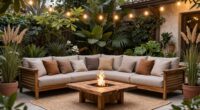 create cozy outdoor space