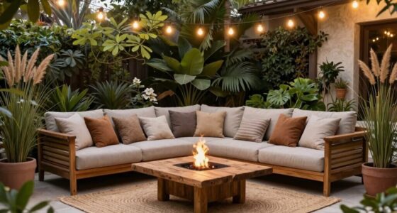 create cozy outdoor space