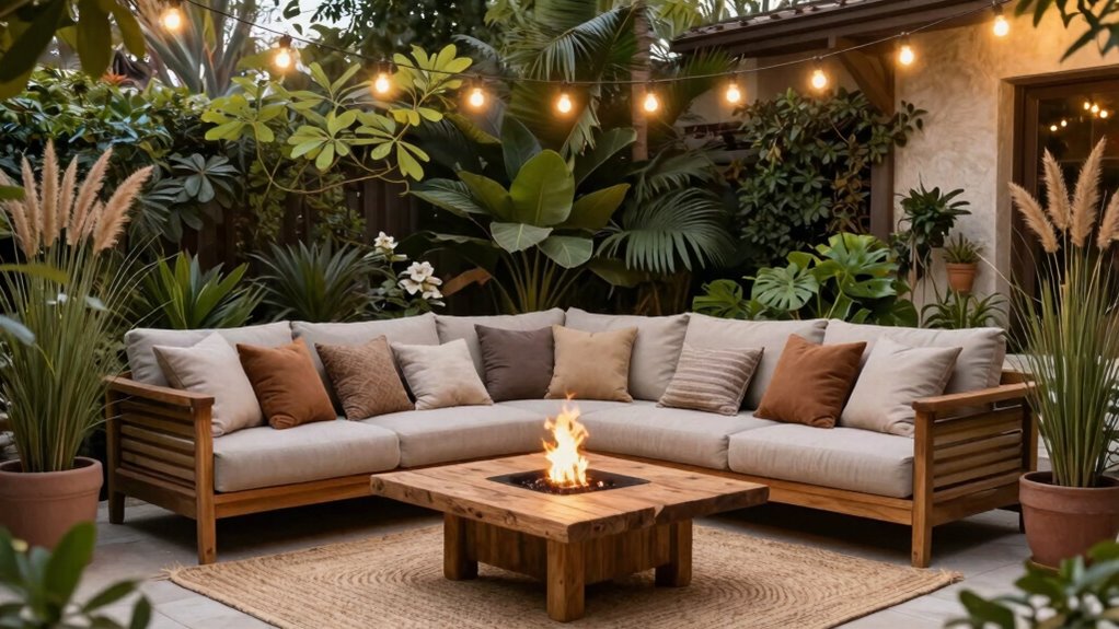 create cozy outdoor space