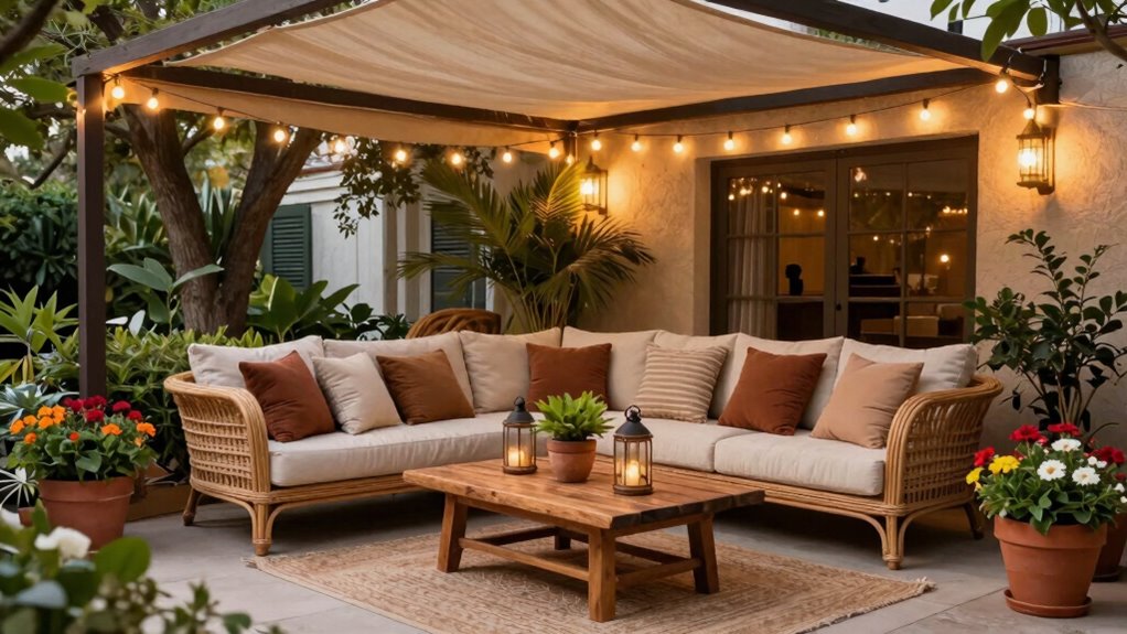 create inviting outdoor ambiance