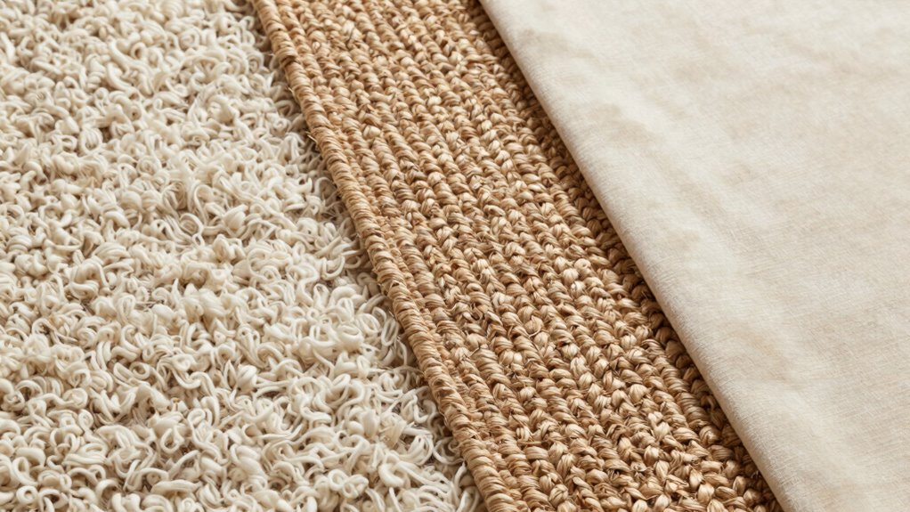 different rug material behaviors