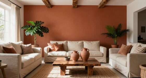 earthy rooms color contrast