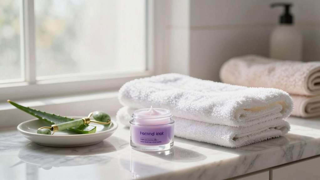 efficient calming beauty routine
