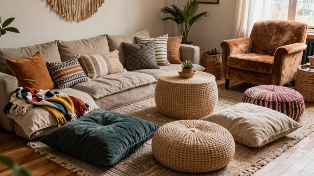 layered cozy inclusive seating