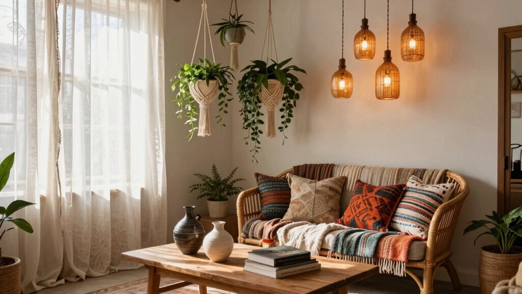layered textures and natural decor