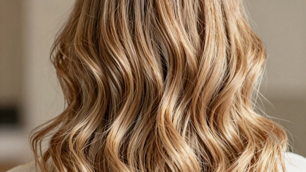 light natural voluminous hair
