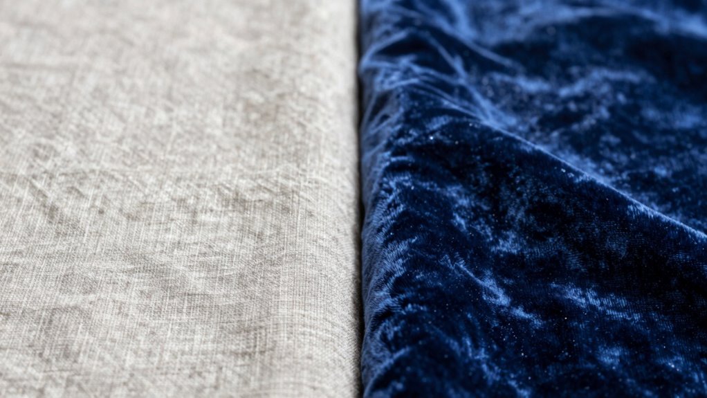 linen vs velvet upholstery choices