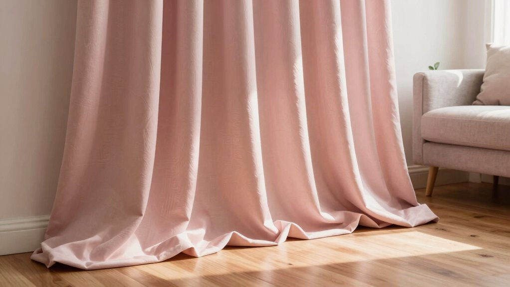 long curtains enhance softness