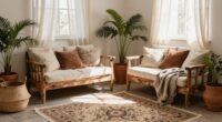 low furniture for boho