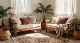 low furniture for boho