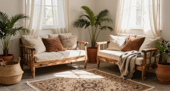 low furniture for boho