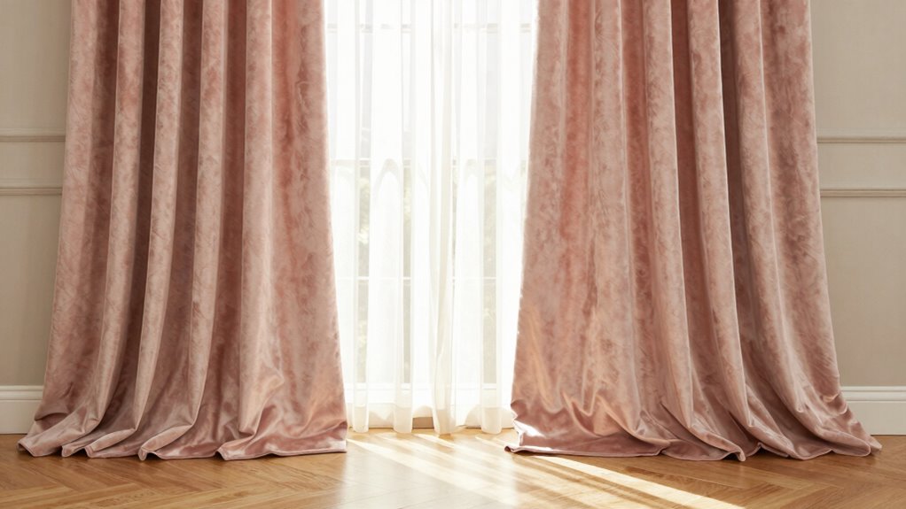 luxurious cozy curtain styling