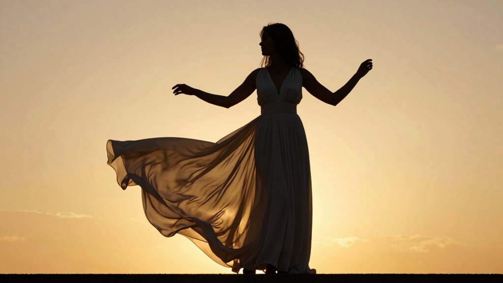 monochrome maxi silhouette styling