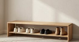 organized calming shoe storage