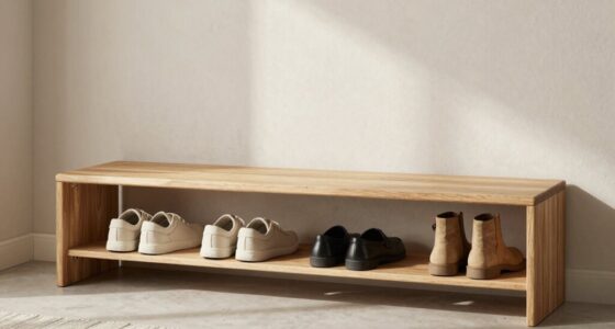 organized calming shoe storage