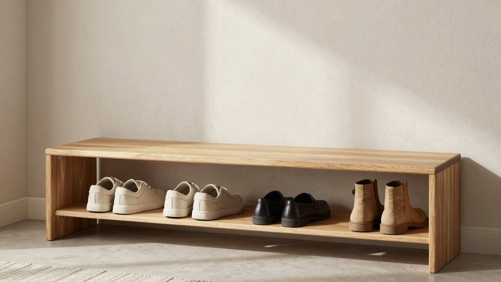 organized calming shoe storage