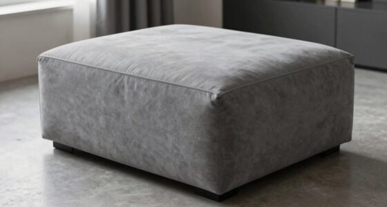 slim functional storage ottoman