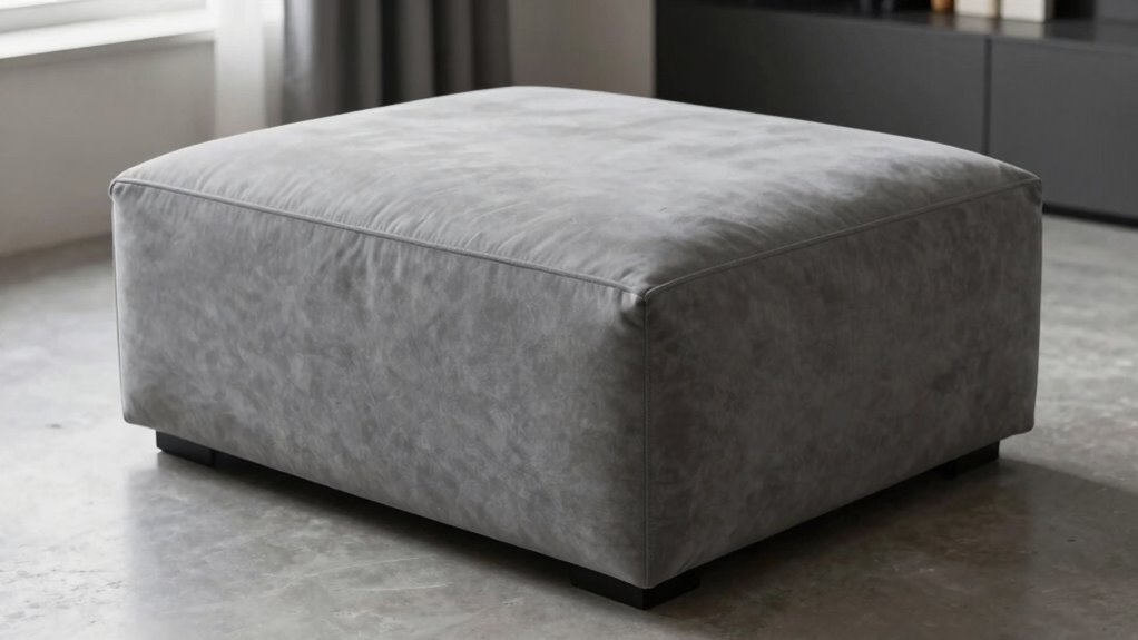 slim functional storage ottoman