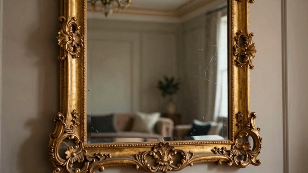 strategic mirror placement and framing