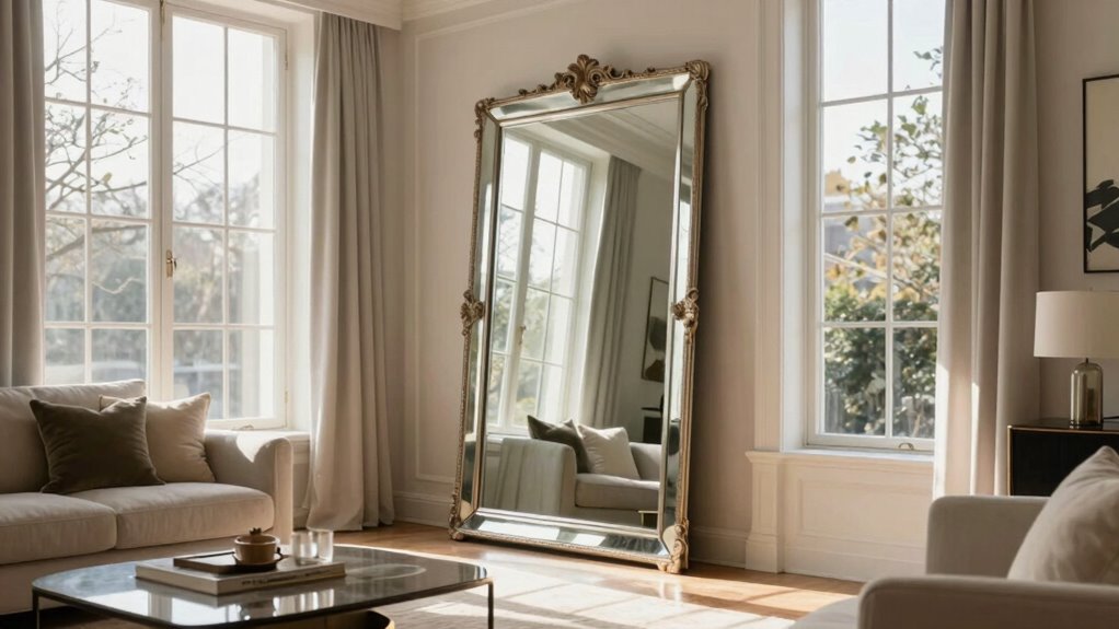 strategic mirror placement enhances space