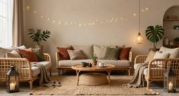 subtle earthy boho decor