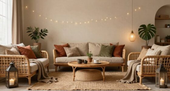 subtle earthy boho decor
