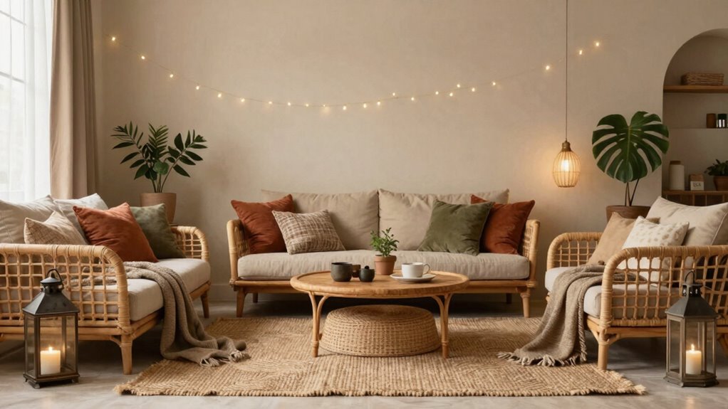 subtle earthy boho decor