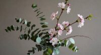 subtle spring greenery styling