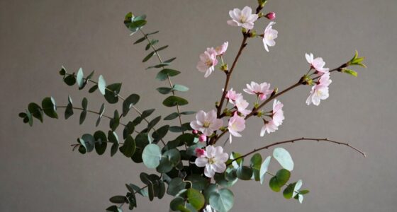 subtle spring greenery styling