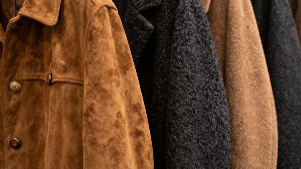 suede versus wool coats