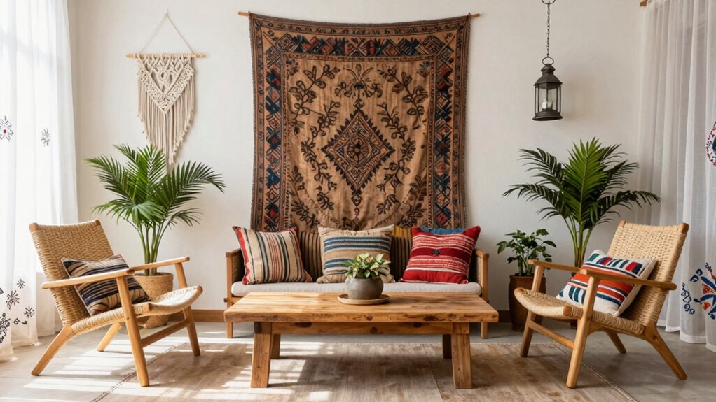 symmetrical boho layered harmony