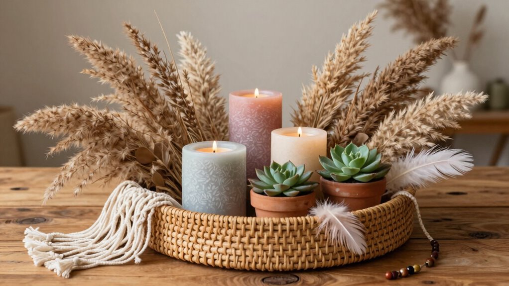 year round boho centerpiece ideas