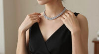 A Snakelike Necklace With Bejeweled Scales