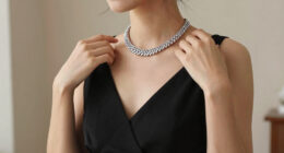 A Snakelike Necklace With Bejeweled Scales