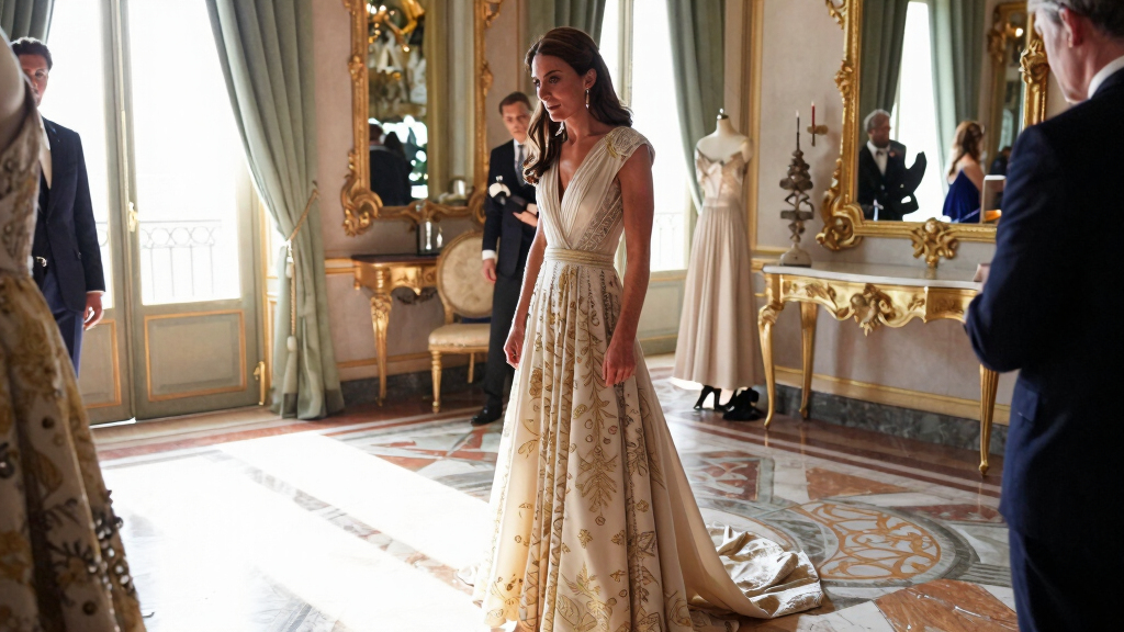 In Italy, Princess Catherine Puts Her Wardrobe to Work