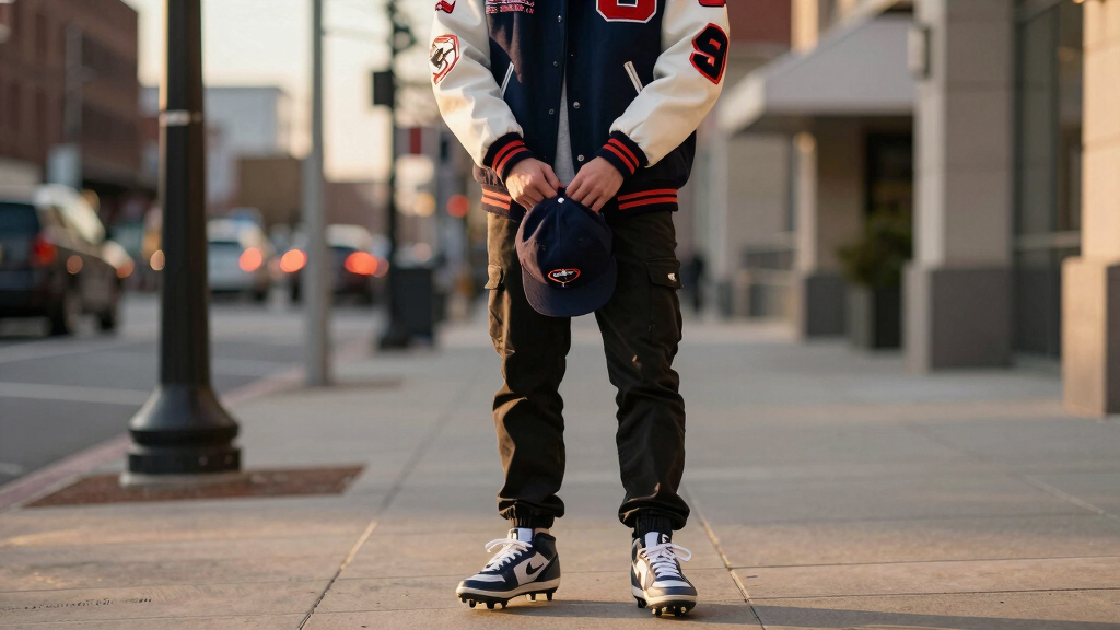 Score style point with this football inspired fashion