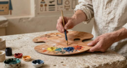 A 3,000-Year-Old Painter’s Palette from Ancient Egypt, with Traces of the Original Colors Still In It