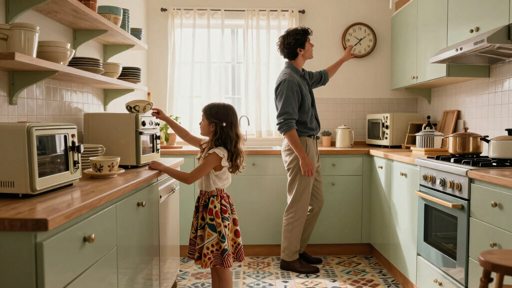 A Father-Daughter Duo Turned Her 90s Kitchen into a Vintage-Inspired Dream