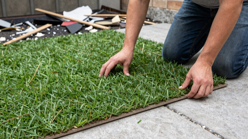 IKEA Grass Tiles Helped Rescue This Pee-Filled Fire Hazard of a Patio