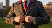Swift and Kelce outfits by Northern Irish designer
